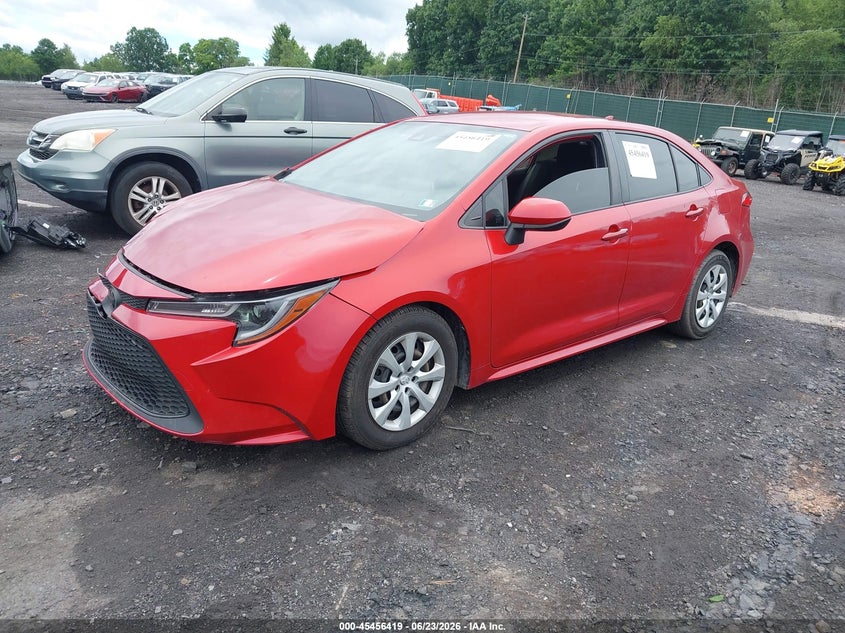 2020 Toyota Corolla VIN JTDEPRAE1LJ043857 IAAI salvage auction — FRONT END, Salvage Title, sold $2,900 on 2026-08-01 (photo 2)