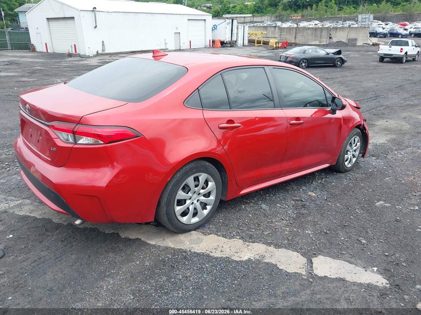 2020 Toyota Corolla VIN JTDEPRAE1LJ043857 IAAI salvage auction — FRONT END, Salvage Title, sold $2,900 on 2026-08-01 (photo 4)