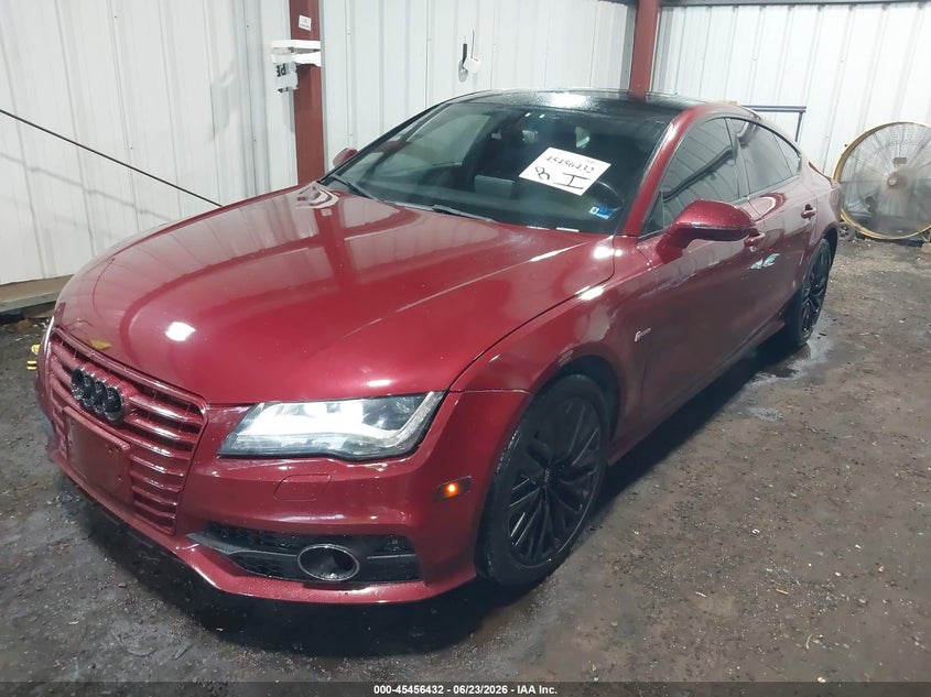 2012 Audi A7 VIN WAUSGAFC9CN004872 IAAI salvage auction — RIGHT REAR, Salvage (Virginia), sold $4,475 on 2026-07-16 (photo 2)
