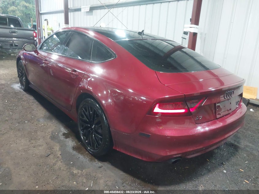 2012 Audi A7 VIN WAUSGAFC9CN004872 IAAI salvage auction — RIGHT REAR, Salvage (Virginia), sold $4,475 on 2026-07-16 (photo 3)