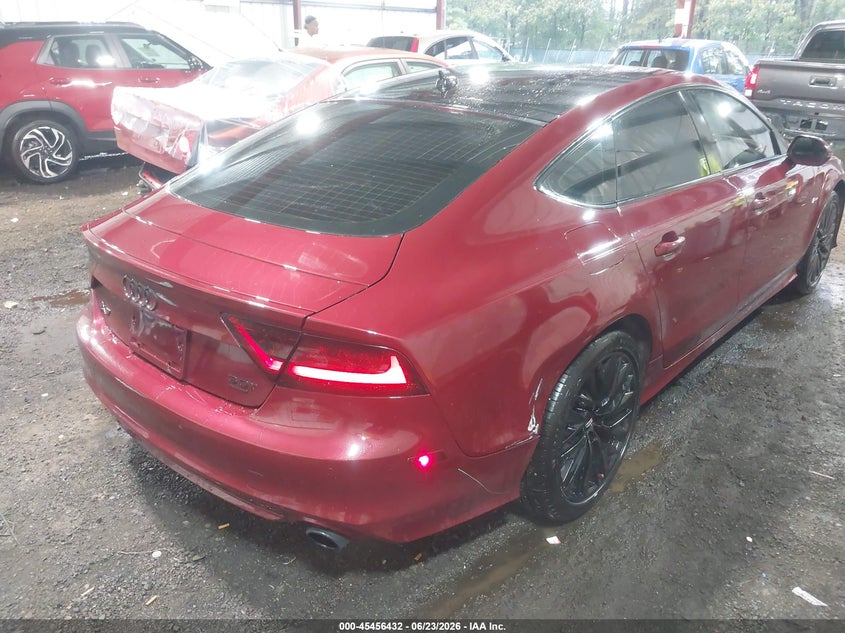 2012 Audi A7 VIN WAUSGAFC9CN004872 IAAI salvage auction — RIGHT REAR, Salvage (Virginia), sold $4,475 on 2026-07-16 (photo 4)