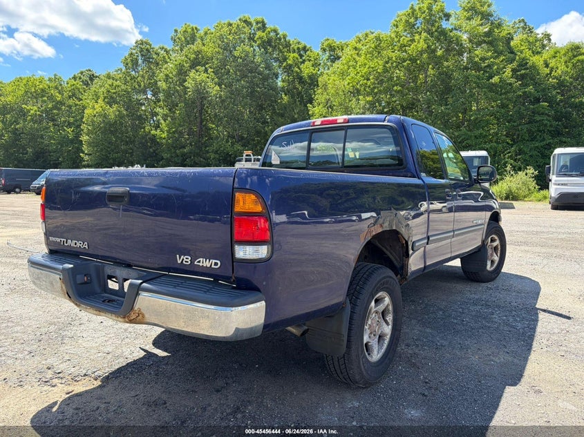 2000 Toyota Tundra VIN 5TBBT4410YS034872 IAAI salvage auction — NORMAL WEAR, Clear (Massachusetts), sold $1,200 on 2026-07-29 (photo 4)