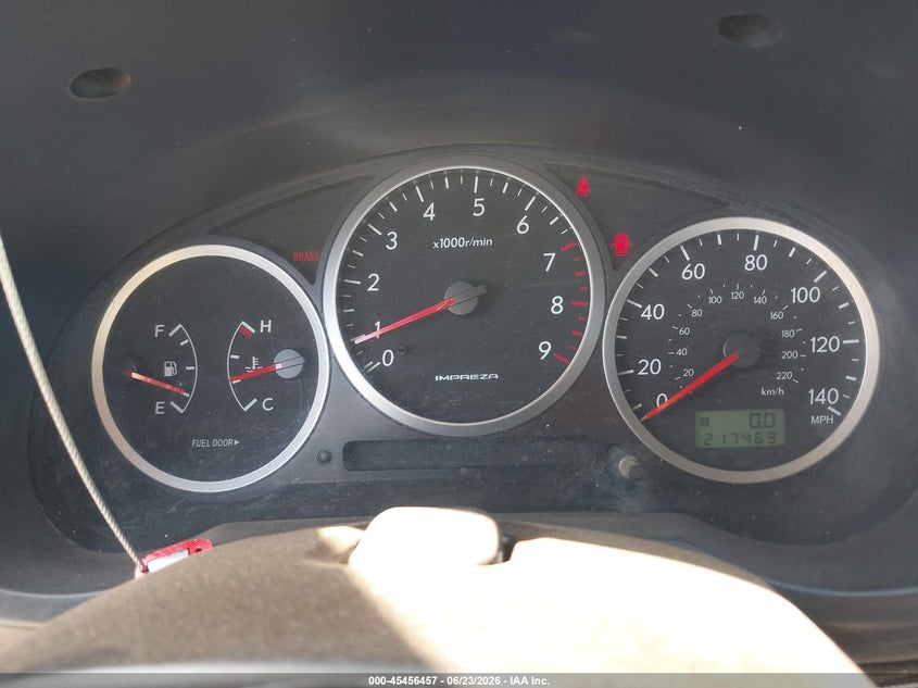 2005 Subaru Impreza VIN JF1GD29635G511468 IAAI salvage auction — NORMAL WEAR, Clear (Arizona), sold $1,400 on 2026-07-16 (photo 7)