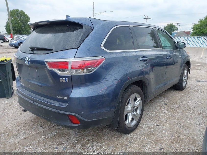 2015 Toyota Highlander VIN 5TDDCRFH1FS007264 IAAI salvage auction — FRONT END, Salvage Title, sold $7,400 on 2026-10-13 (photo 4)