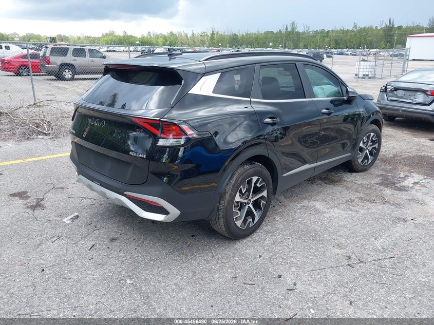 2025 Kia Sportage VIN 5XYK33DF2SG291047 IAAI salvage auction — LEFT FRONT, Rebuildable (Florida), sold $6,850 on 2026-07-29 (photo 4)