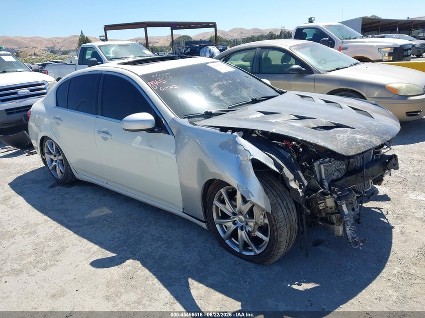 2007 Infiniti G35 VIN JNKBV61E97M726691 IAAI salvage auction — FRONT END, Lien Papers (California), sold $575 on 2026-07-09 (photo 1)