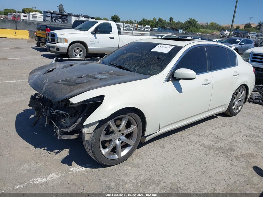 2007 Infiniti G35 VIN JNKBV61E97M726691 IAAI salvage auction — FRONT END, Lien Papers (California), sold $575 on 2026-07-09 (photo 2)