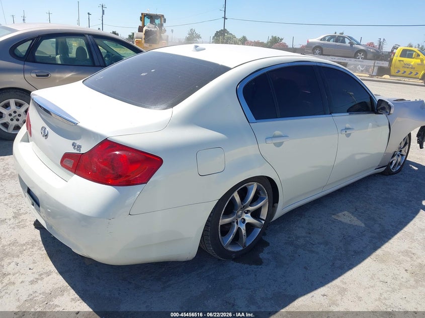 2007 Infiniti G35 VIN JNKBV61E97M726691 IAAI salvage auction — FRONT END, Lien Papers (California), sold $575 on 2026-07-09 (photo 4)