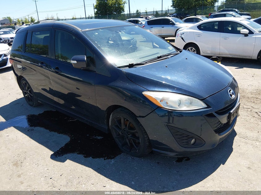 2014 Mazda 5 VIN JM1CW2DL8E0168231 IAAI salvage auction — REAR END, Salvage Title, sold $325 on 2026-07-24 (photo 1)