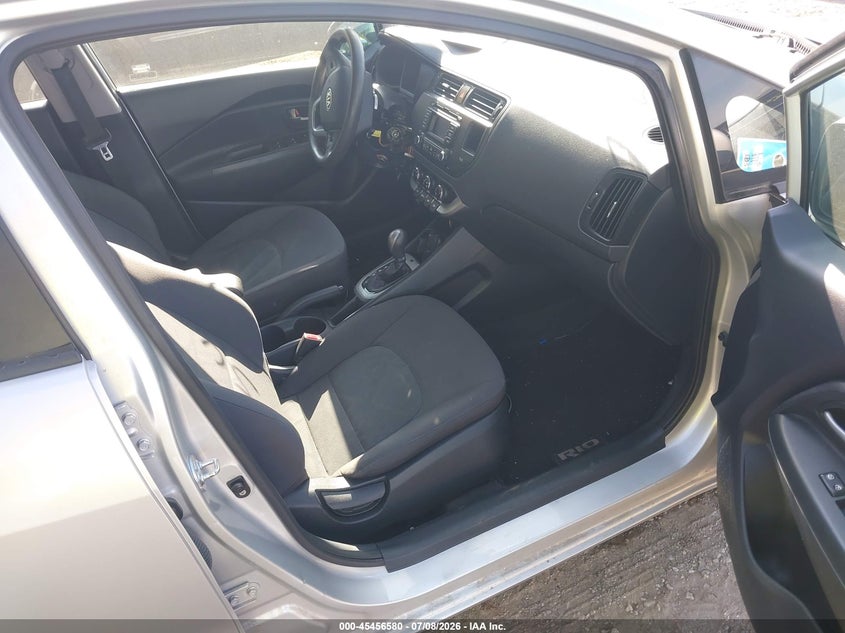 2012 Kia Rio VIN KNADM4A39C6094318 IAAI salvage auction — THEFT, Salvage Title, sold $325 on 2026-07-29 (photo 5)