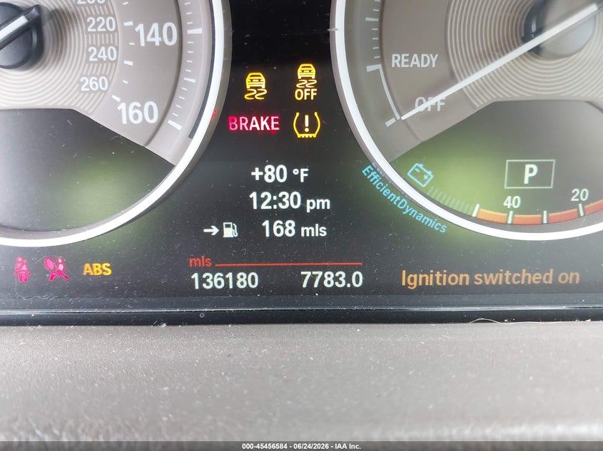 2013 BMW 3er VIN WBA3B3C53DJ698665 IAAI salvage auction — UNKNOWN, Salvage (Illinois), sold $550 on 2026-08-05 (photo 7)
