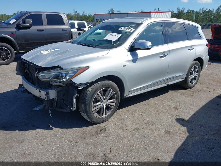 2019 Infiniti QX60 VIN 5N1DL0MN9KC567853 IAAI salvage auction — RIGHT FRONT, Wait Title, sold $375 on 2026-09-28 (photo 2)