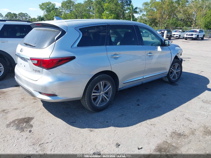 2019 Infiniti QX60 VIN 5N1DL0MN9KC567853 IAAI salvage auction — RIGHT FRONT, Wait Title, sold $375 on 2026-09-28 (photo 4)