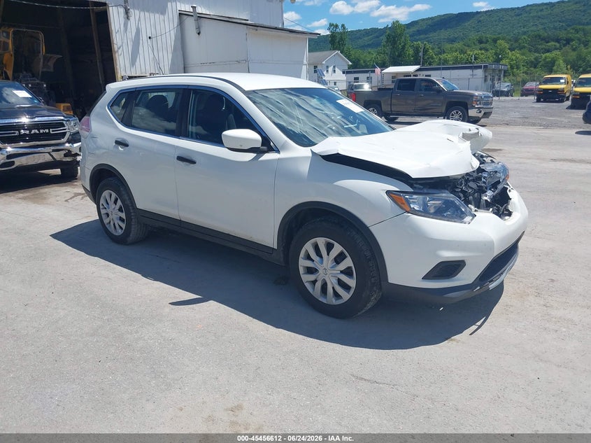 2016 Nissan Rogue VIN KNMAT2MV9GP690040 IAAI salvage auction — FRONT END, Salvage (Pennsylvania), sold $300 on 2026-07-22 (photo 1)