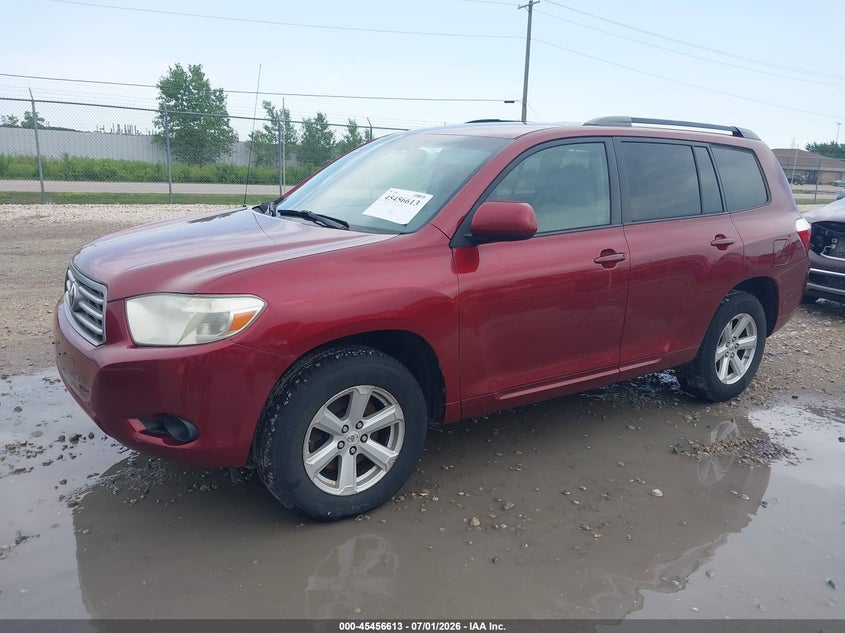2010 Toyota Highlander VIN 5TDBK3EH3AS002763 IAAI salvage auction — HAIL, Junk Bill Of Sale Mv2459 (Wisconsin), sold $2,650 on 2026-07-09 (photo 2)