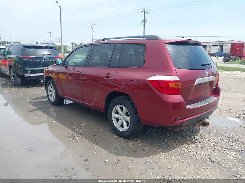 2010 Toyota Highlander VIN 5TDBK3EH3AS002763 IAAI salvage auction — HAIL, Junk Bill Of Sale Mv2459 (Wisconsin), sold $2,650 on 2026-07-09 (photo 3)