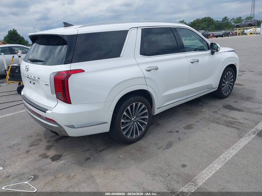 2025 Hyundai Palisade VIN KM8R7DGE2SU827615 IAAI salvage auction — FRONT END, Salvage (Indiana), sold $19,100 on 2026-07-24 (photo 4)