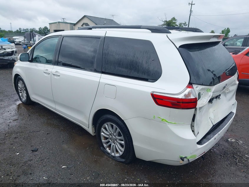 2015 Toyota Sienna VIN 5TDYK3DC8FS643768 IAAI salvage auction — REAR END, Clear (Virginia), sold $4,050 on 2026-07-27 (photo 3)
