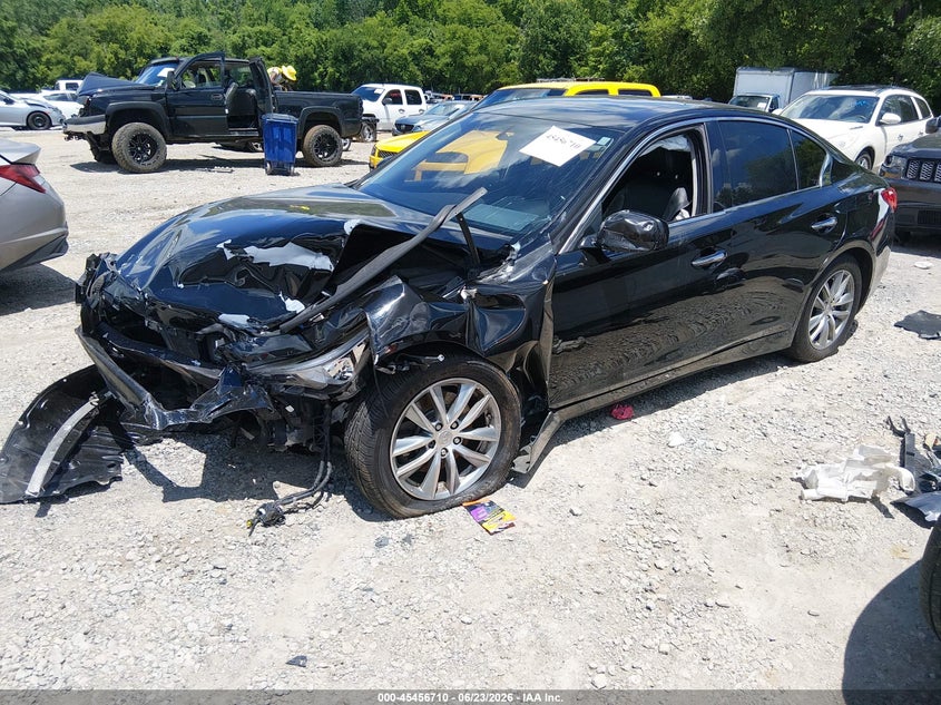 2015 Infiniti Q50 VIN JN1BV7AR2FM396128 IAAI salvage auction — FRONT END, Salvage (Tennessee), sold $475 on 2026-07-09 (photo 2)