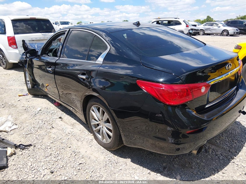 2015 Infiniti Q50 VIN JN1BV7AR2FM396128 IAAI salvage auction — FRONT END, Salvage (Tennessee), sold $475 on 2026-07-09 (photo 3)