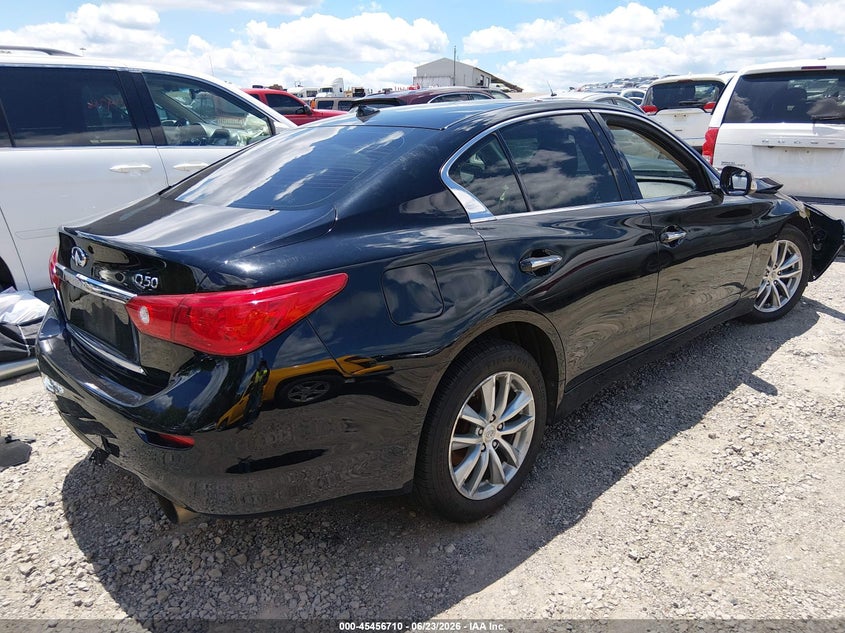 2015 Infiniti Q50 VIN JN1BV7AR2FM396128 IAAI salvage auction — FRONT END, Salvage (Tennessee), sold $475 on 2026-07-09 (photo 4)