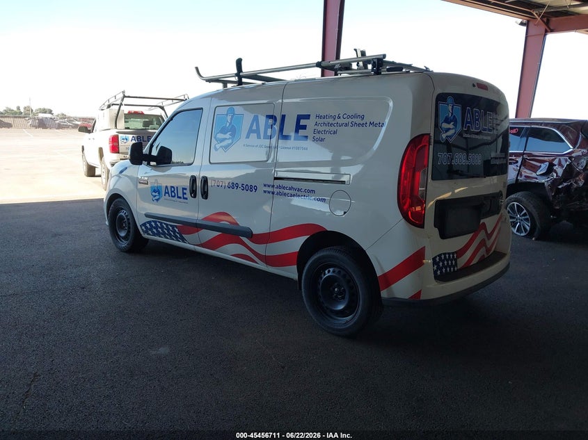 2016 Ram Promaster city VIN ZFBERFBT4G6C19255 IAAI salvage auction — REPOSSESSION, Clear (California), sold $4,000 on 2026-08-07 (photo 3)