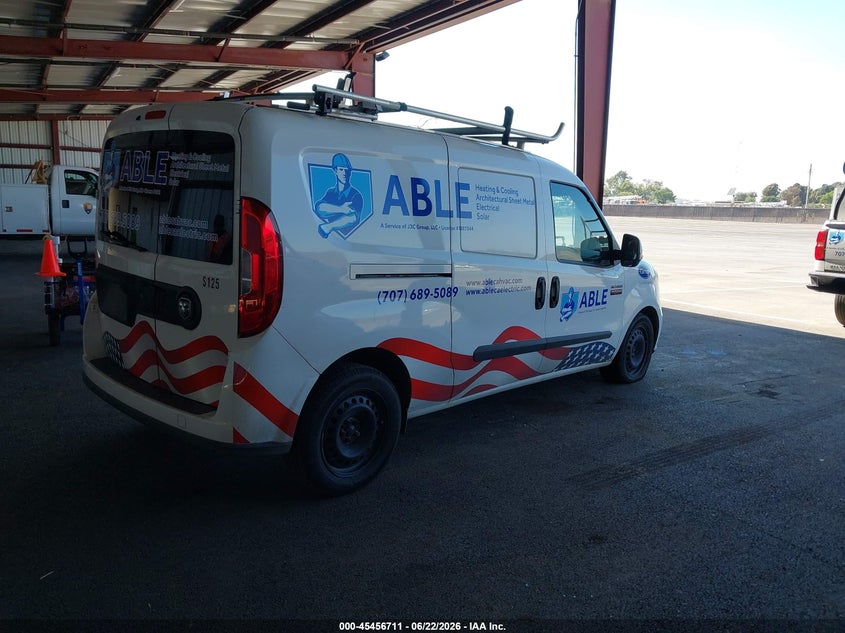 2016 Ram Promaster city VIN ZFBERFBT4G6C19255 IAAI salvage auction — REPOSSESSION, Clear (California), sold $4,000 on 2026-08-07 (photo 4)