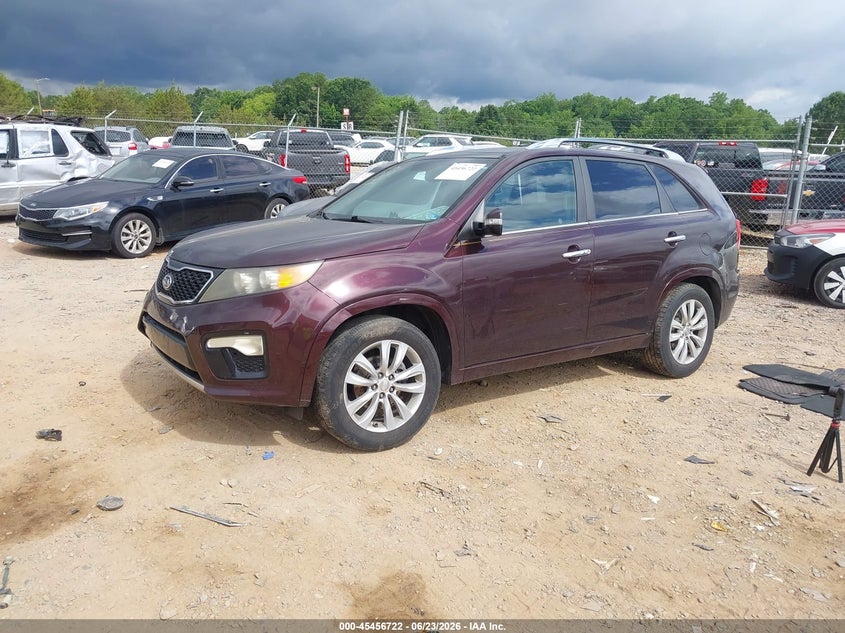 2011 Kia Sorento VIN 5XYKW4A21BG120725 IAAI salvage auction — REAR END, Salvage (North Carolina), sold $1,100 on 2026-07-20 (photo 2)