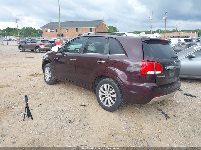 2011 Kia Sorento VIN 5XYKW4A21BG120725 IAAI salvage auction — REAR END, Salvage (North Carolina), sold $1,100 on 2026-07-20 (photo 3)