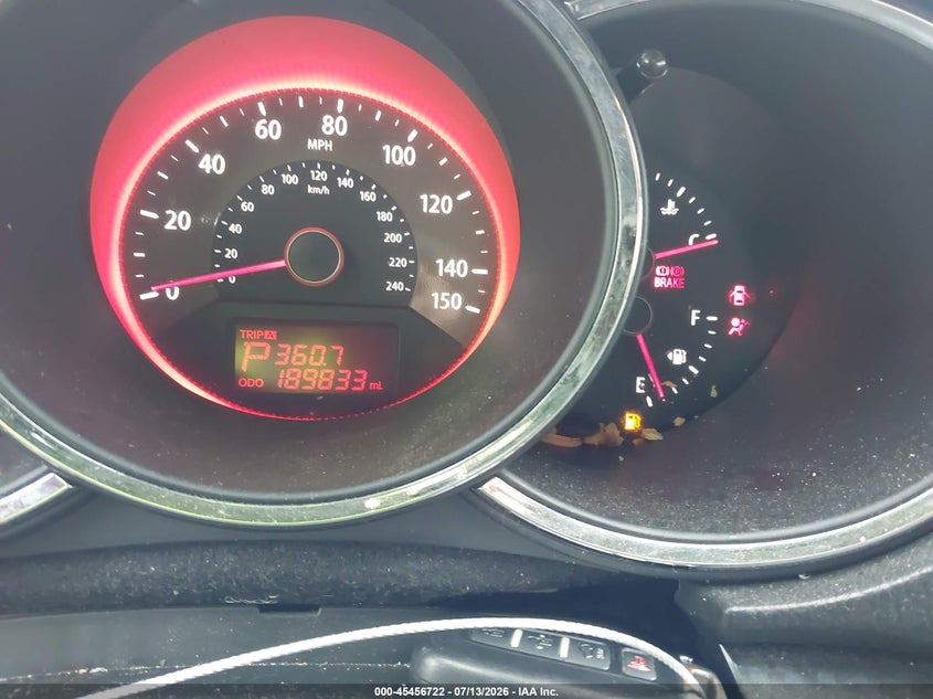2011 Kia Sorento VIN 5XYKW4A21BG120725 IAAI salvage auction — REAR END, Salvage (North Carolina), sold $1,100 on 2026-07-20 (photo 7)