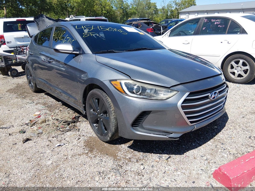 2017 Hyundai Elantra VIN KMHD74LF3HU112912 IAAI salvage auction — REAR END, Clear (Indiana), sold $800 on 2026-07-22 (photo 1)