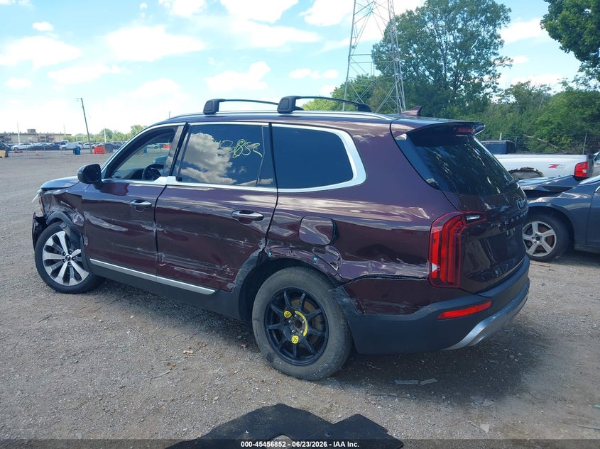 2020 Kia Telluride VIN 5XYP64HCXLG028826 IAAI salvage auction — FRONT & REAR, Salvage (Indiana), sold $3,950 on 2026-07-29 (photo 3)