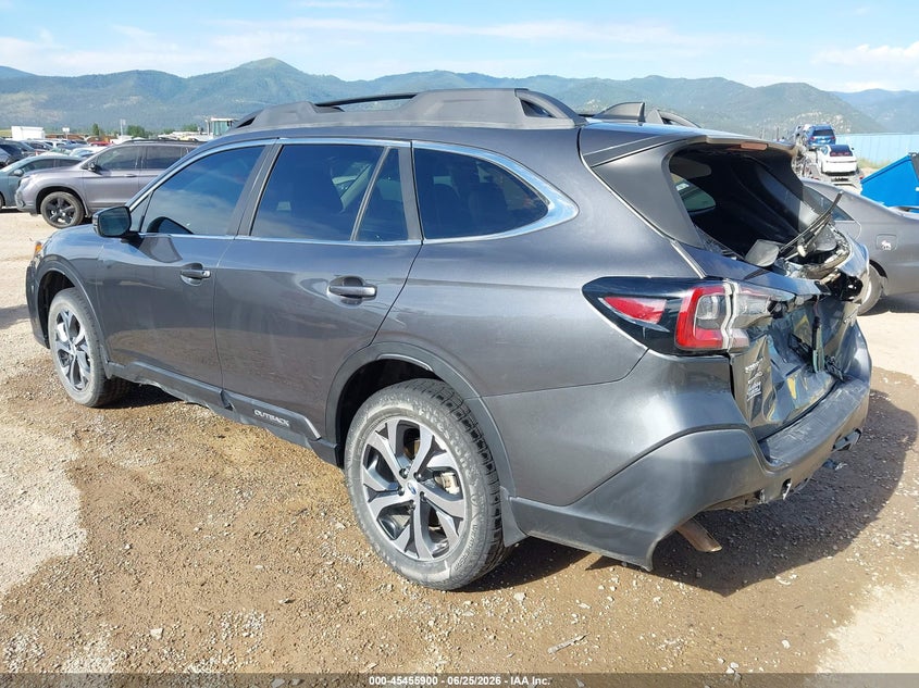 2021 Subaru Outback VIN 4S4BTANC2M3166576 IAAI salvage auction — REAR END, Salvage (Montana), sold $6,300 on 2026-07-31 (photo 3)