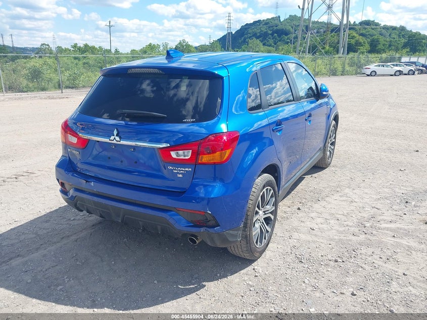 2019 Mitsubishi Outlander VIN JA4AR3AU4KU008072 IAAI salvage auction — REAR END, Salvage (Pennsylvania), sold $3,800 on 2026-07-09 (photo 4)