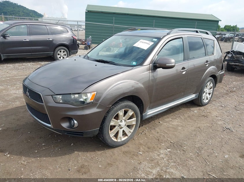 2011 Mitsubishi Outlander VIN JA4JT3AW3BU037761 IAAI salvage auction — LEFT REAR, Salvage (Pennsylvania), sold $600 on 2026-07-07 (photo 2)
