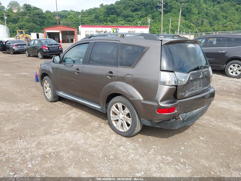 2011 Mitsubishi Outlander VIN JA4JT3AW3BU037761 IAAI salvage auction — LEFT REAR, Salvage (Pennsylvania), sold $600 on 2026-07-07 (photo 3)