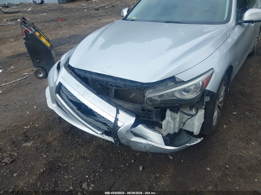 2015 Infiniti Q50 VIN JN1BV7AR5FM394731 IAAI salvage auction — FRONT END, Mv-907A (New York), sold $1,250 on 2026-07-28 (photo 6)