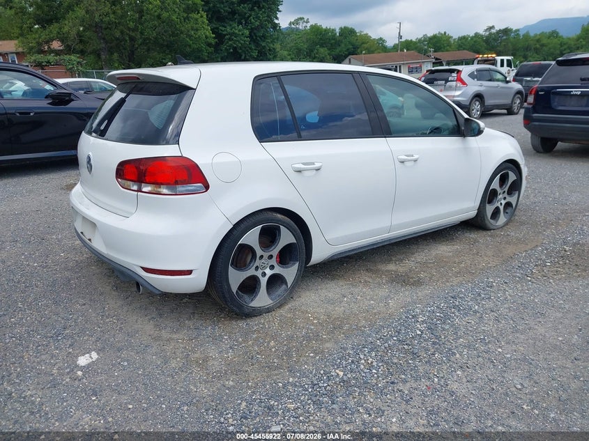 2011 Volkswagen Gti VIN WVWHD7AJ1BW274296 IAAI salvage auction — NORMAL WEAR, Clear (Virginia), sold $50 on 2026-07-28 (photo 4)