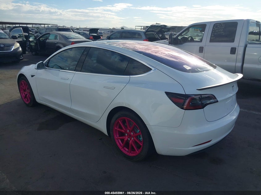 2018 Tesla Model 3 VIN 5YJ3E1EA1JF019701 IAAI salvage auction — RIGHT FRONT, Salvage (Arizona), sold $4,900 on 2026-07-28 (photo 3)
