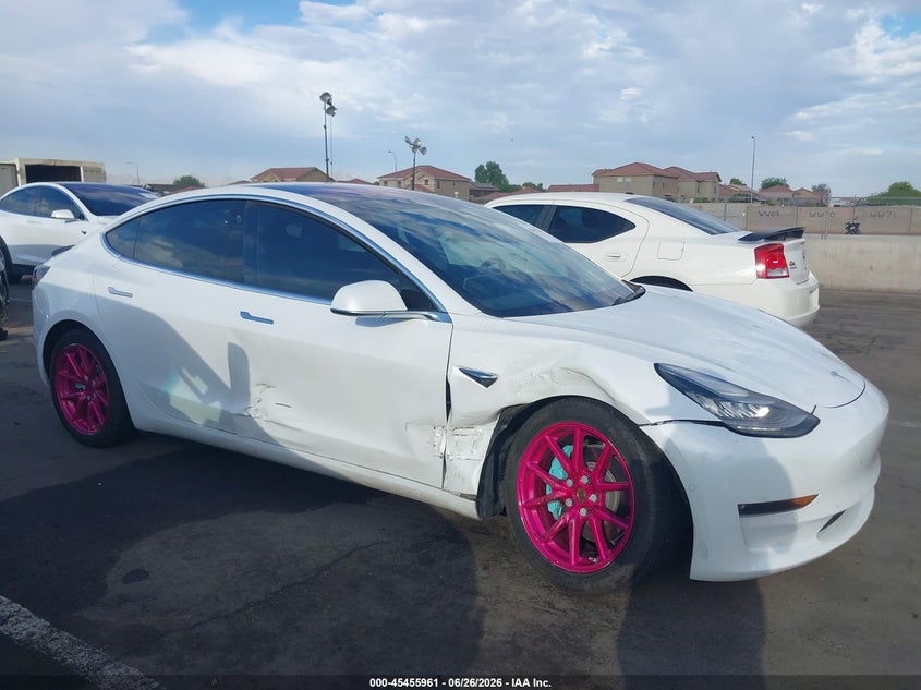 2018 Tesla Model 3 VIN 5YJ3E1EA1JF019701 IAAI salvage auction — RIGHT FRONT, Salvage (Arizona), sold $4,900 on 2026-07-28 (photo 6)