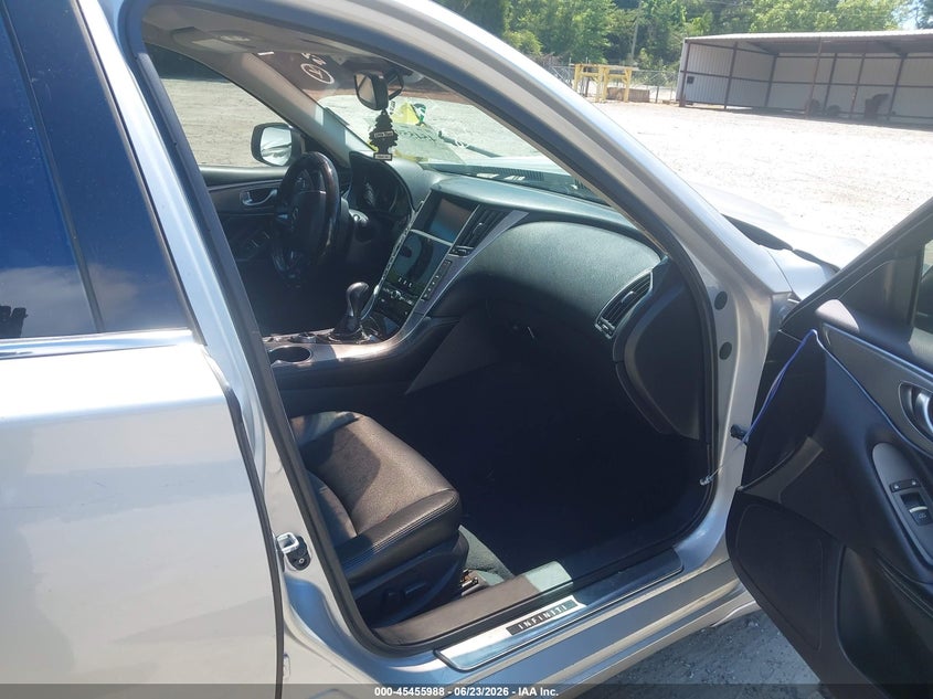 2014 Infiniti Q50 VIN JN1BV7AP5EM682584 IAAI salvage auction — FRONT END, Salvage Title, sold $25 on 2026-07-24 (photo 5)