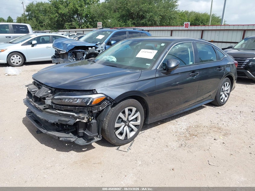2025 Honda Civic VIN 2HGFE2F29SH603674 IAAI salvage auction — RIGHT FRONT, Enterprise Vehicles Clear Only (Oklahoma), sold $9,450 on 2026-07-17 (photo 2)