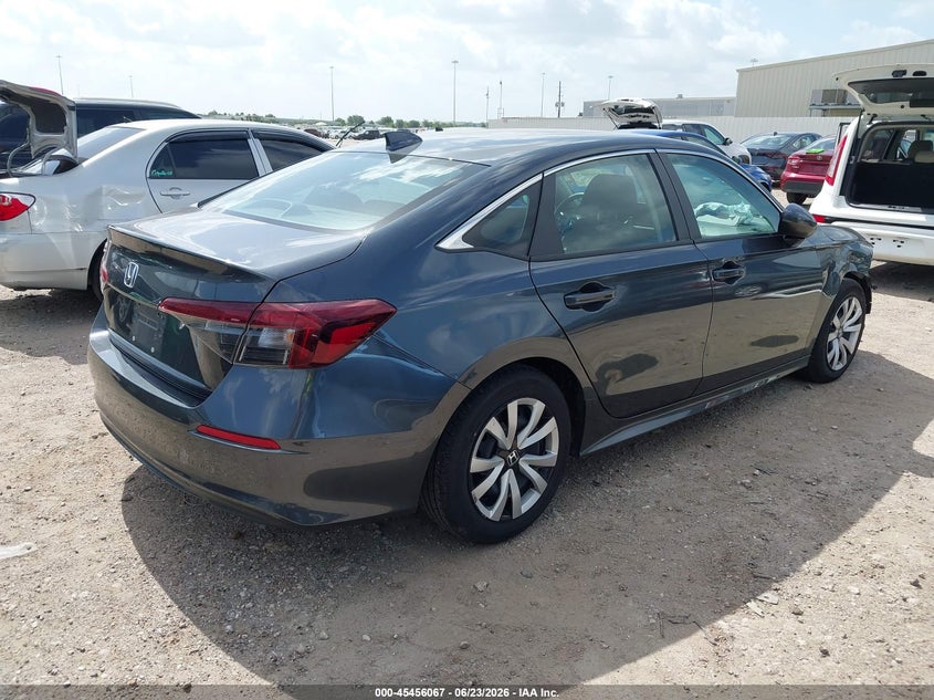 2025 Honda Civic VIN 2HGFE2F29SH603674 IAAI salvage auction — RIGHT FRONT, Enterprise Vehicles Clear Only (Oklahoma), sold $9,450 on 2026-07-17 (photo 4)