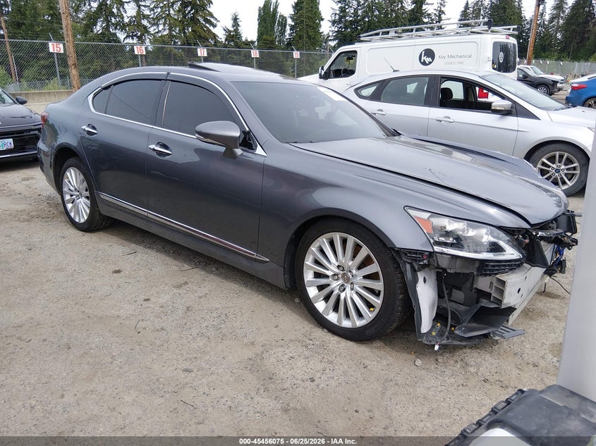 2015 Lexus Ls VIN JTHCL5EFXF5023990 IAAI salvage auction — LEFT FRONT, Bill Of Sale (Washington), sold $4,150 on 2026-07-29 (photo 1)