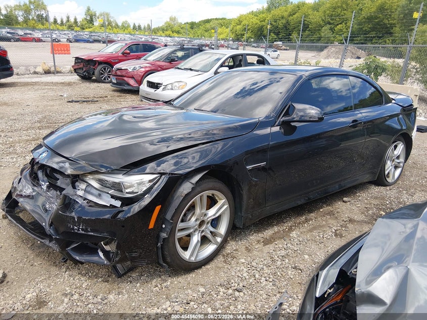 2015 BMW M4 VIN WBS3U9C54FJ967932 IAAI salvage auction — FRONT & REAR, Salvage Title, sold $7,100 on 2026-08-19 (photo 2)