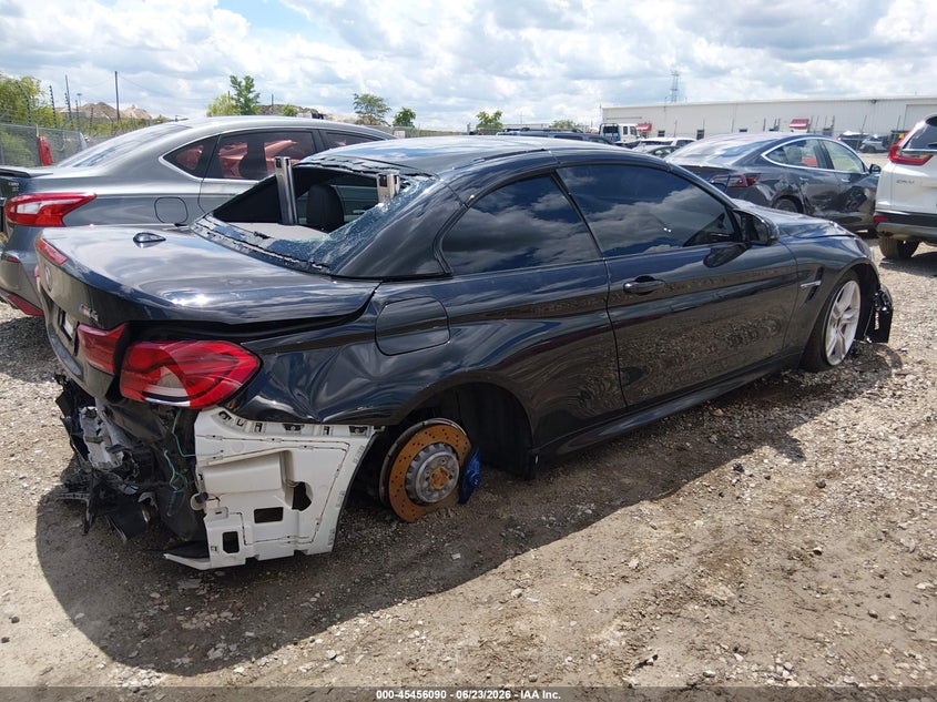 2015 BMW M4 VIN WBS3U9C54FJ967932 IAAI salvage auction — FRONT & REAR, Salvage Title, sold $7,100 on 2026-08-19 (photo 4)