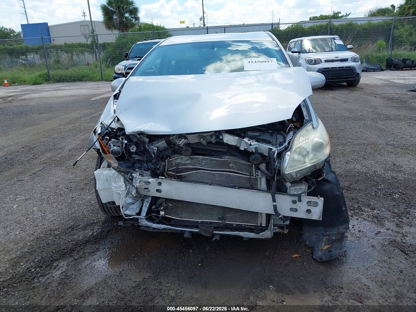 2012 Toyota Prius VIN JTDKN3DU9C5436555 IAAI salvage auction — FRONT END, Clear (Florida), sold $825 on 2026-07-08 (photo 6)