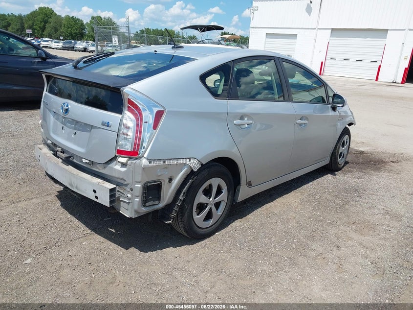 2012 Toyota Prius VIN JTDKN3DU9C5436555 IAAI salvage auction — FRONT END, Clear (Florida), sold $825 on 2026-07-08 (photo 4)