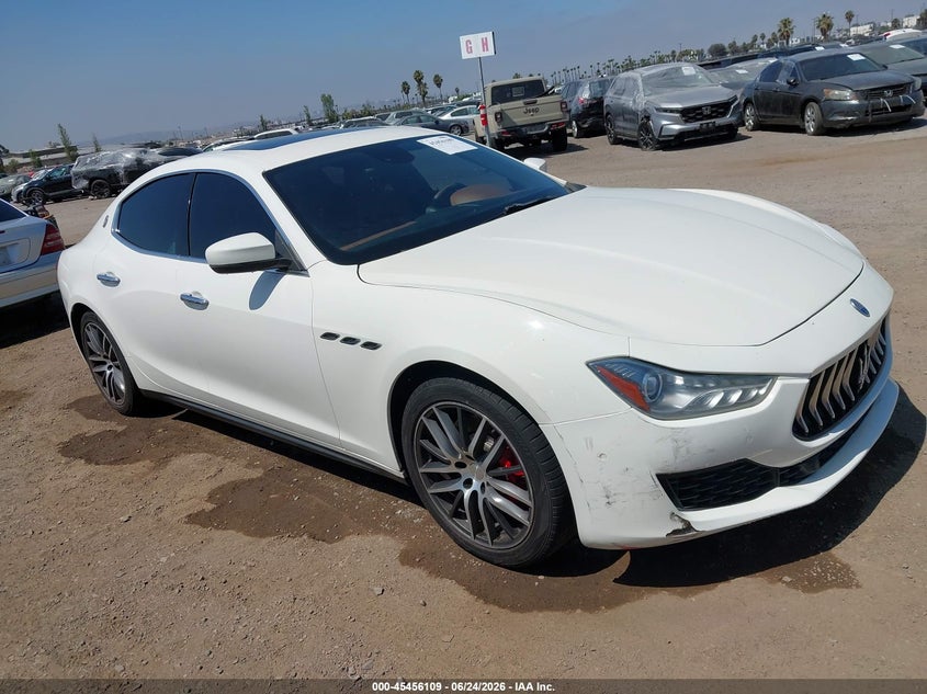2018 Maserati Ghibli VIN ZAM57YTA6J1287176 IAAI salvage auction — RIGHT FRONT, Salvage (California), sold $2,850 on 2026-07-13 (photo 1)