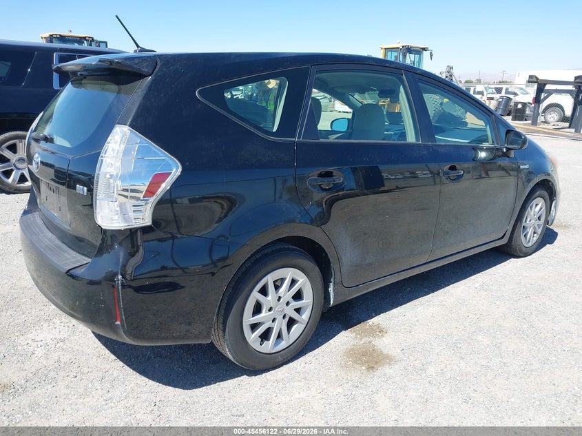 2012 Toyota Prius v VIN JTDZN3EU2C3016127 IAAI salvage auction — NORMAL WEAR, Salvage Title, sold $1,750 on 2026-07-16 (photo 4)
